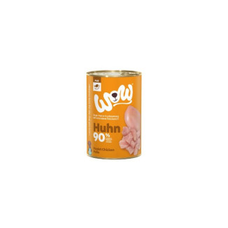 WOW Pâtée pour chien pur poulet 400g - Mono-protéinée et sans céréales