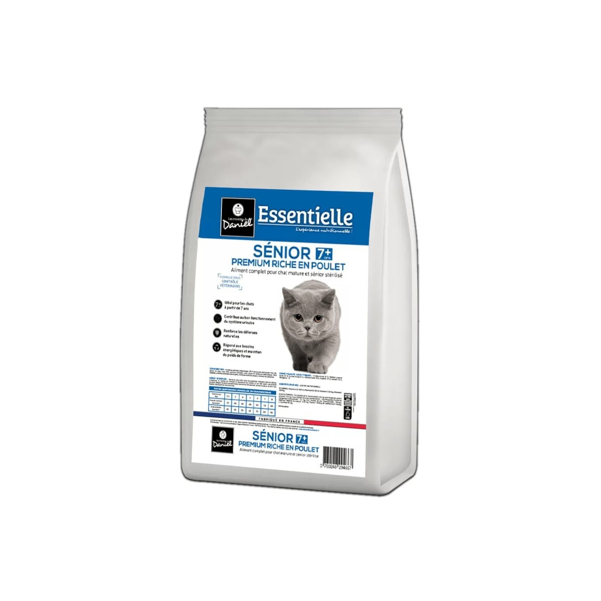 Croquettes Chat Senior Stérilisé 10kg - Articulations & Poids de Forme
