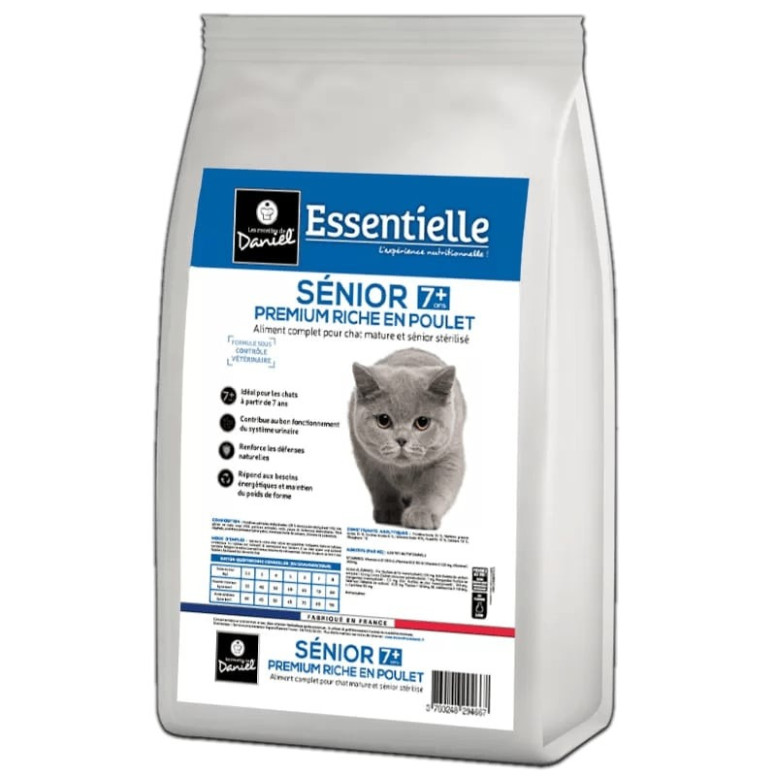 Croquettes Chat Senior Stérilisé 10kg - Articulations & Poids de Forme