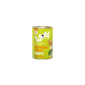 Wow Pâtée Chien 100% Légumes & Fruits - Sans Céréales - 400g