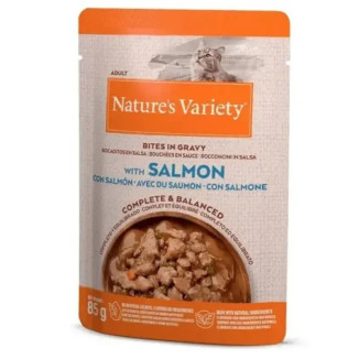 Nature's Variety Pochon Saumon Chat 85g - Équilibré & Gourmand