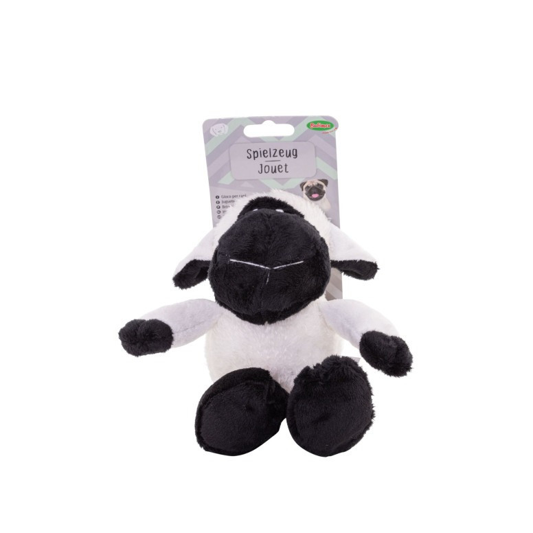 Jouet Bubimex mouton peluche chien - Couineurs intégrés, 16 cm