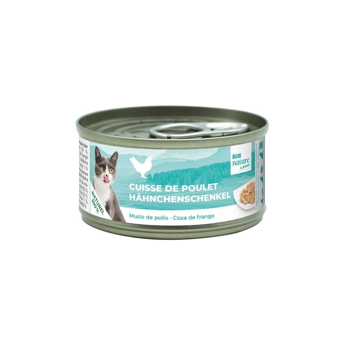 Bubimax Pâtée Chat Cuisse Poulet - 140g, Naturel & Digestif Sensible