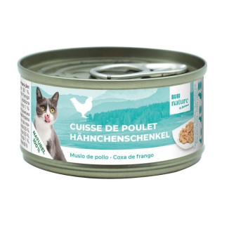 Bubimax Pâtée Chat Cuisse Poulet - 140g, Naturel & Digestif Sensible