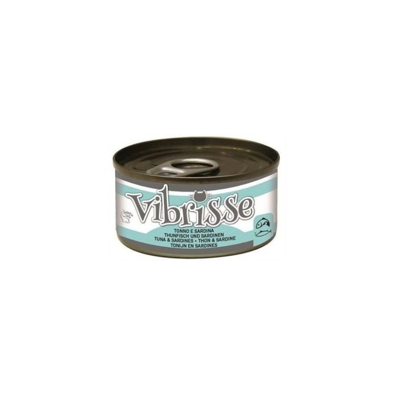 Vibrisse Pâtée Thon Sardine 70g : sans additifs, riche en protéines