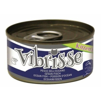 Vibrisse Pâtée Chaton Poisson 70g - Sans additifs, riche en oméga-3