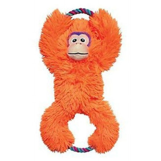 KONG Tuggz Monkey XL : Jouet chien peluche traction et sons