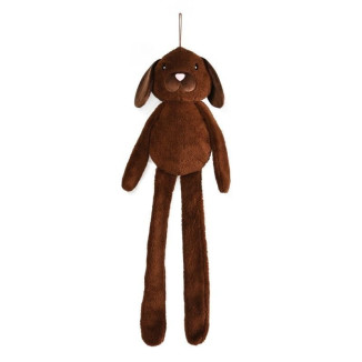 Peluche XXL chien BUBIMEX 88cm - Squeaker intégré, poche à friandises