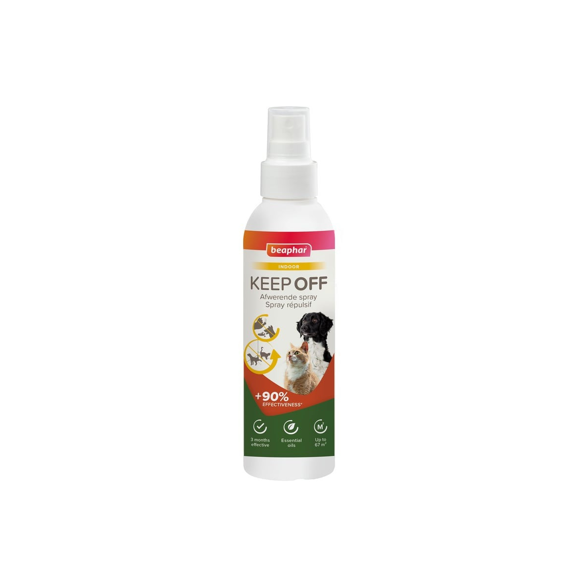 Spray répulsif Beaphar Keep Off chien & chat - 200 ml, efficace 3 mois