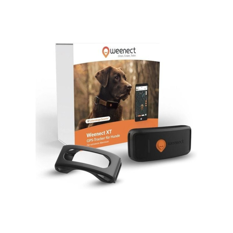 GPS chien Weenect XT Noir : suivi en temps réel sans collier