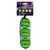 Balles tennis Dog Comets vertes - Set 3 - 6 cm pour chien