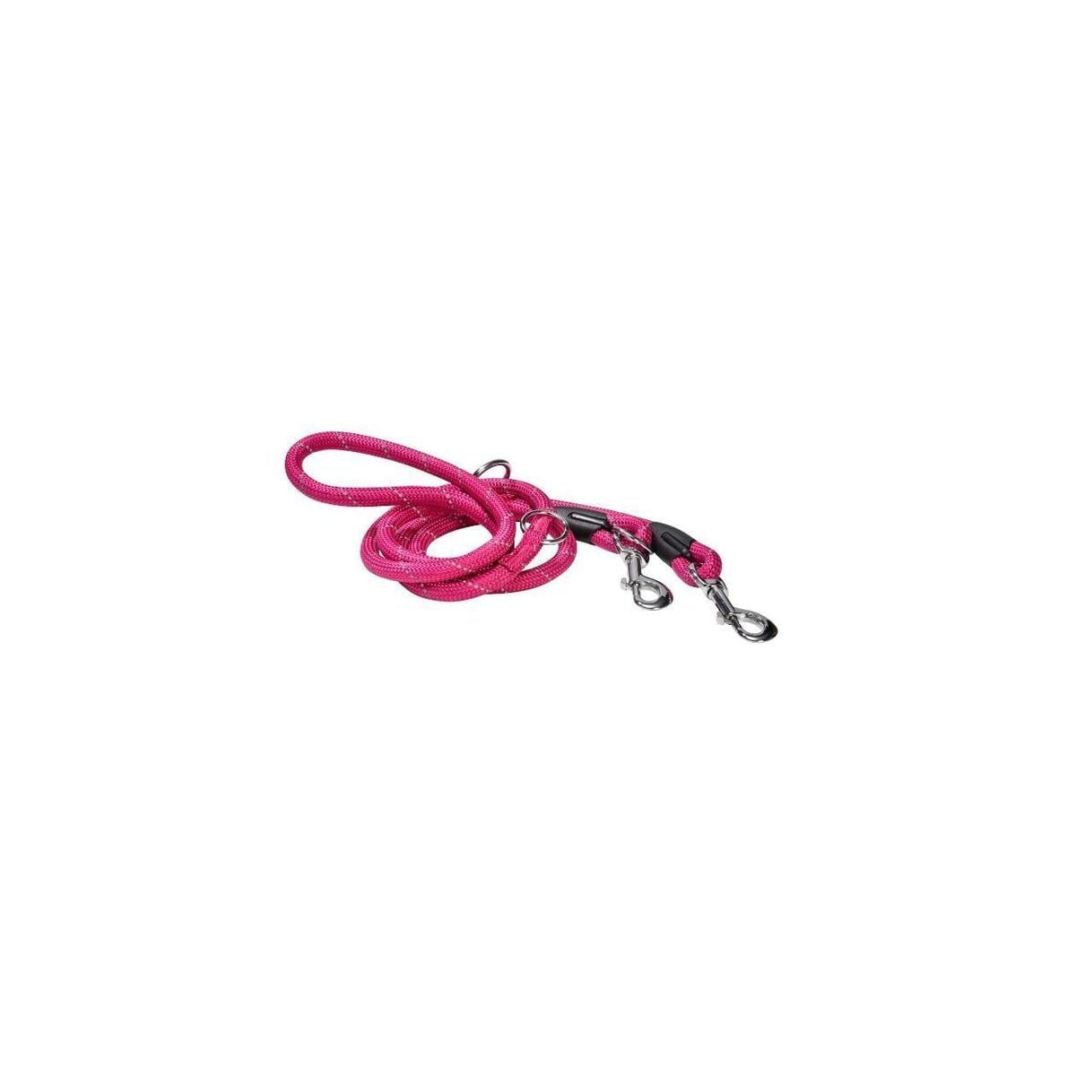 Laisse Croci 3 positions 180 cm - Fuchsia - Polyvalente pour balades
