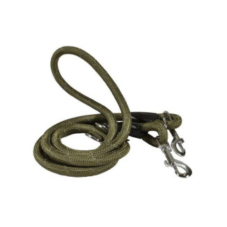 Laisse chien CROCI Bobby Walk kaki - 3 longueurs ajustables 180 cm