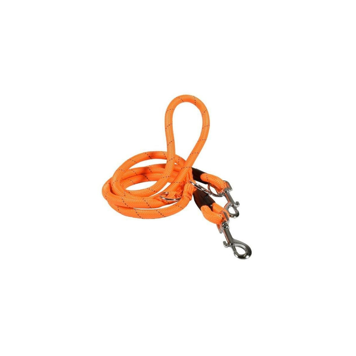 Laisse réglable CROCI 180 cm - 3 positions - Orange - Confort renforcé