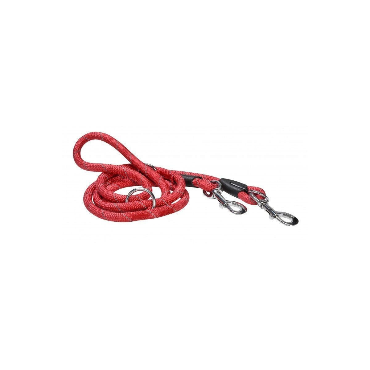 Laisse Croci 3 positions rouge - Contrôle optimal pour chien 180 cm