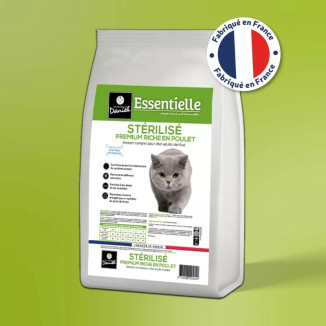 Croquettes chat stérilisé poulet 10kg - Équilibre & bien-être rénal