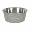 Gamelle Inox Zolux 750ml Taupe - Antidérapante pour repas chien