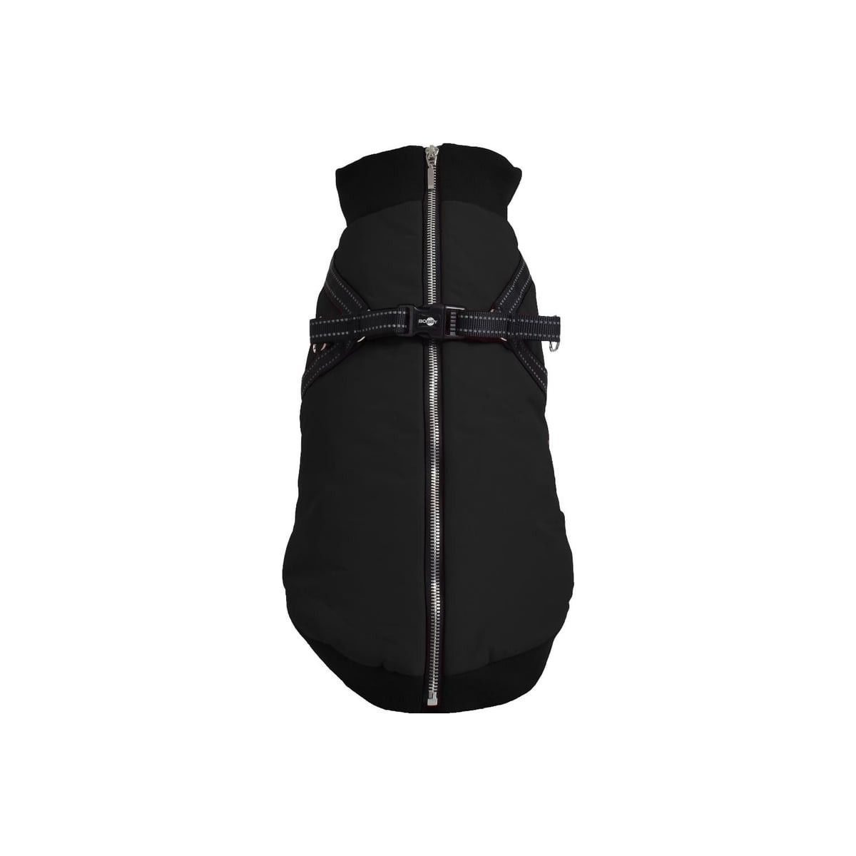 Manteau chien CROCI Easy Bomber Noir - Harnais intégré 28XS