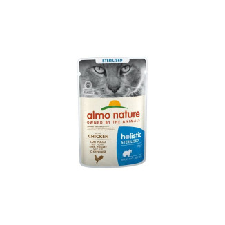 Almo Nature pâtée chat stérilisé cabillaud/poulet - 6x70g