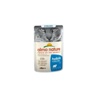Almo Nature pâtée chat stérilisé cabillaud/poulet - 6x70g