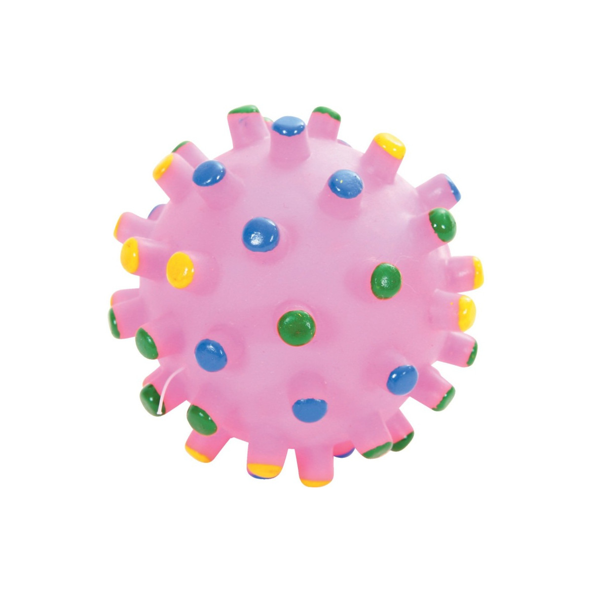 Jouet Zolux balle picot vinyl 7 cm - Hygiène dentaire & jeu pour chien