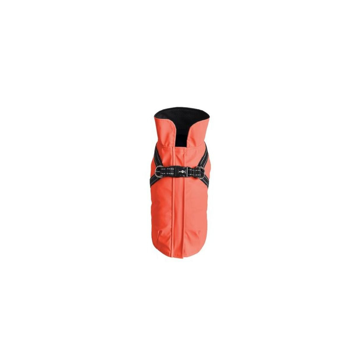 Manteau Croci chien corail : imperméable néoprène, harnais sécurisé