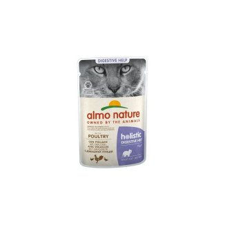 Almo Nature Pâtée Chat Digestive Poisson Volaille - 6x70g