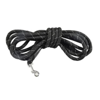 Longe Croci Rando Walk 5m - Nylon noir ultra-résistant pour chien