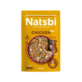 Gosbi Poulet Vapeur pour Chien 500g - 90% Poulet Frais, Sans Additifs