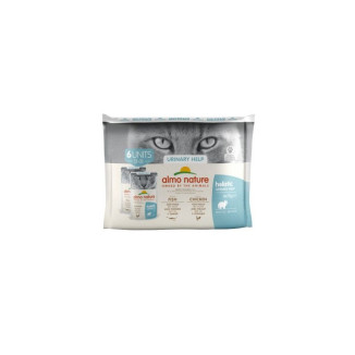 Almo Nature Pâtée Chat Urinaire Poisson Poulet - 6x70g