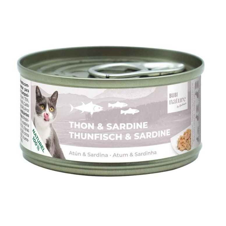 Bubimex Pâtée Chat Thon Sardine 140g - Naturelle & Hydratante