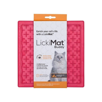 Tapis léchage chat rose Lickimat - santé et bien-être
