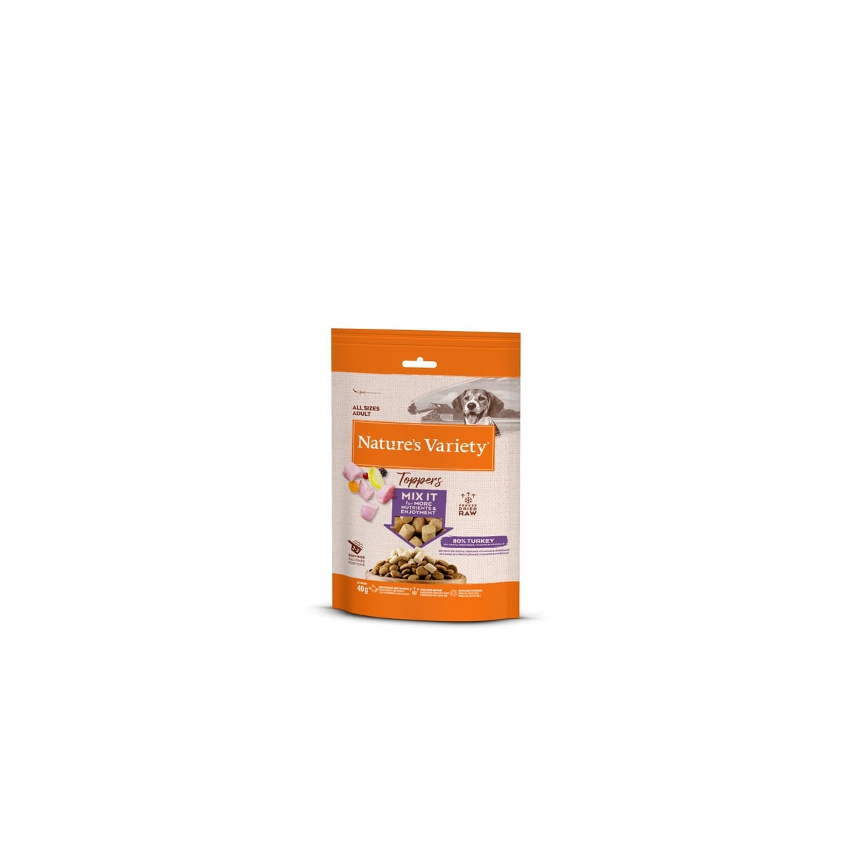 Nature's Variety Toppers Dinde Lyophilisée - 40g pour Chien & Chat