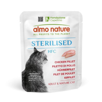 Almo Nature : Pochons chat stérilisé poulet HFC, 50g