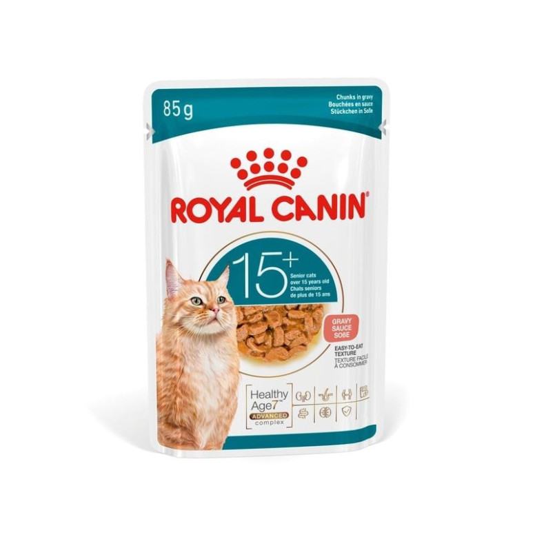Royal Canin pâtée senior 15+ : bouchées savoureuses pour chat senior