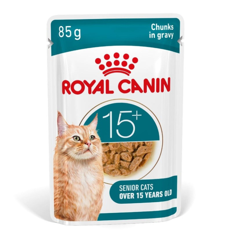 Royal Canin pâtée senior 15+ : bouchées savoureuses pour chat senior