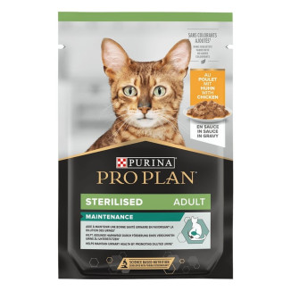 Pro Plan Chat Stérilisé : Aliments Humides Poulet - Lot 2x10x85g