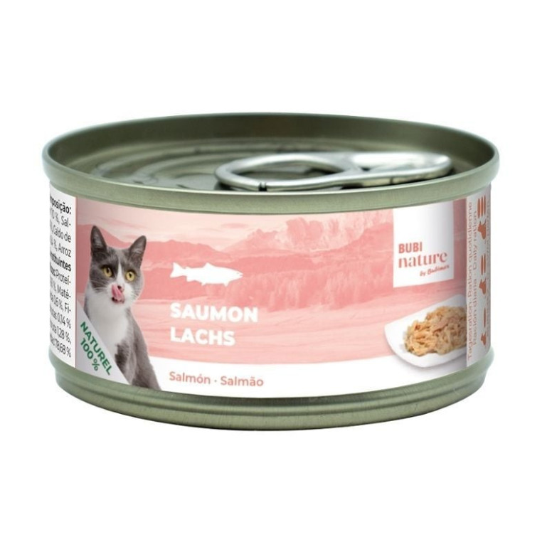 Bubimex Pâtée Chat Saumon 70g - Sans Additifs, Naturelle & Digestive