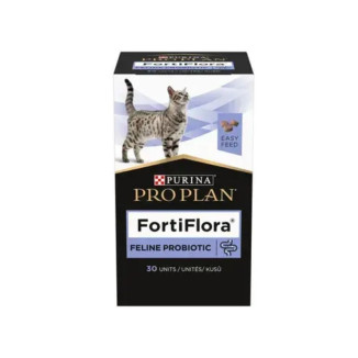 Complément Proplan Fortiflora : Santé digestive chat - 30 comprimés
