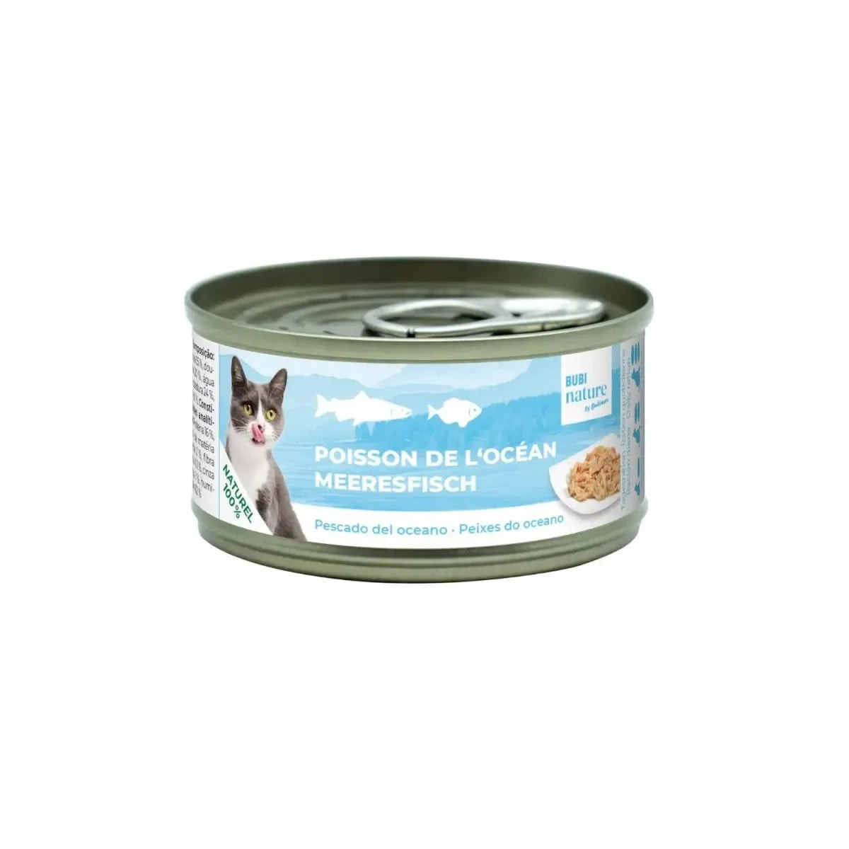 Bubimex Pâtée Chat Poisson Océan - 140g, Riche en Protéines