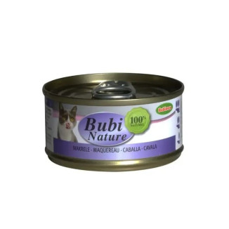 Bubimex pâtée maquereau 140g - 80% humidité, complément naturel chat