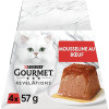 Purina Gourmet : Pâtée bœuf chat adulte - 4x57g mousse