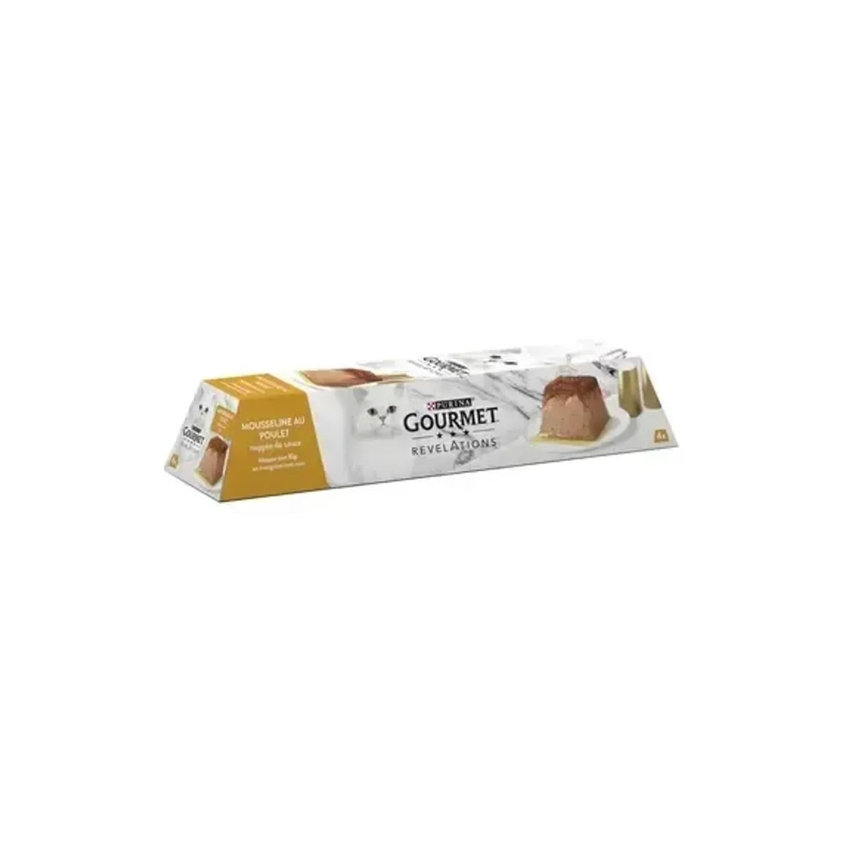 Nourriture Humide GOURMET Poulet - 4 Dômes 57g - Chats Adultes