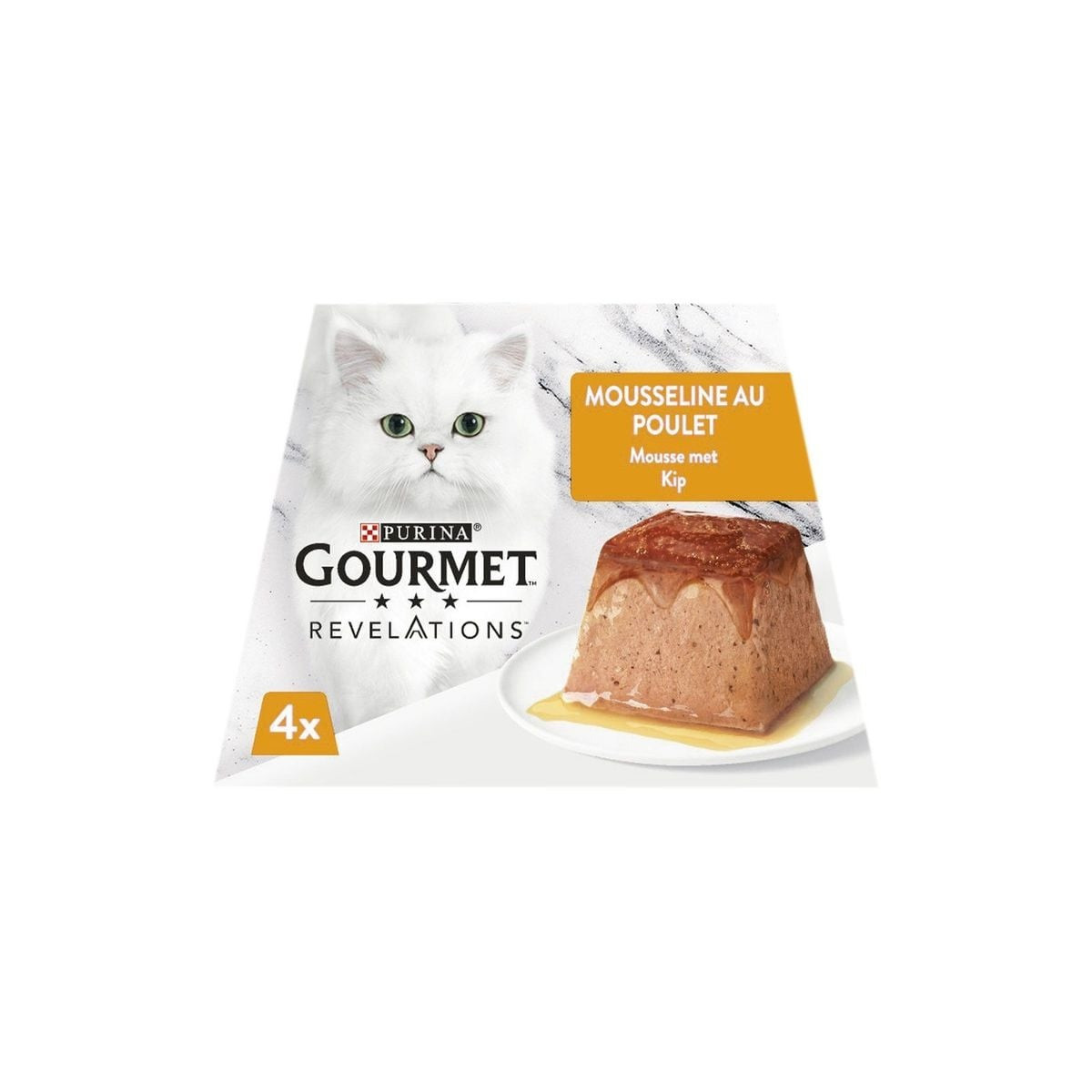 Nourriture Humide GOURMET Poulet - 4 Dômes 57g - Chats Adultes