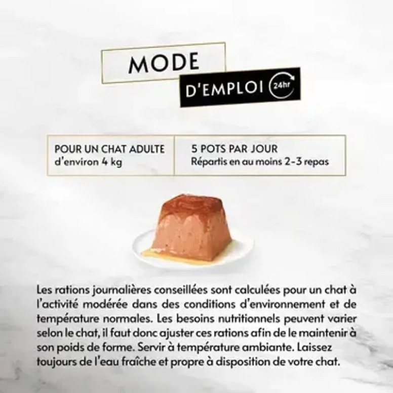 Mousseline Gourmet Saumon Purina - 4x57g pour chat adulte