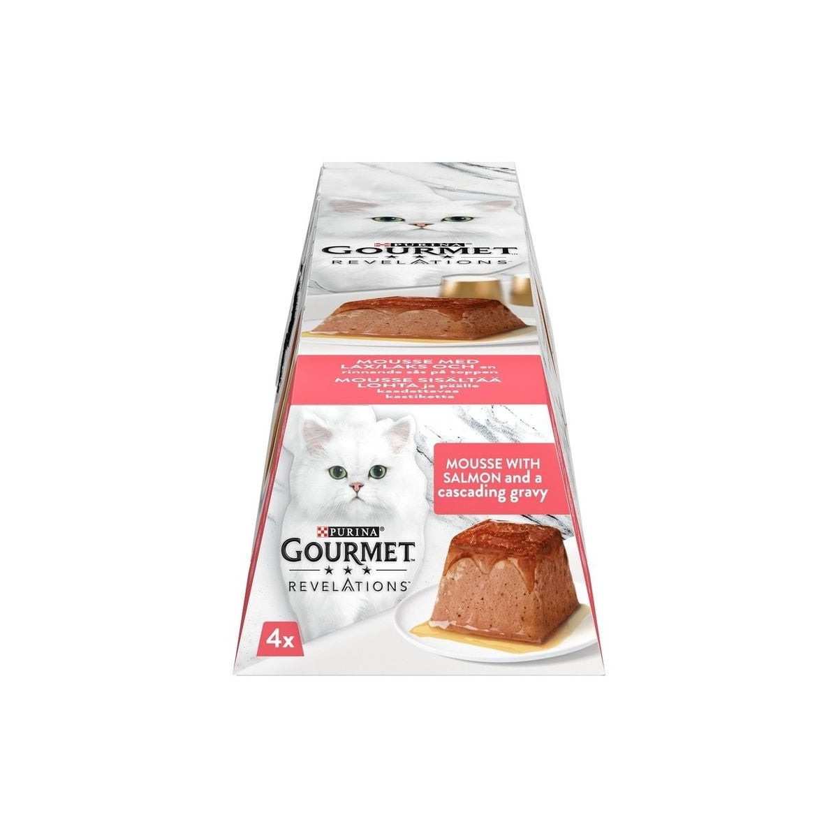 Mousseline Gourmet Saumon Purina - 4x57g pour chat adulte