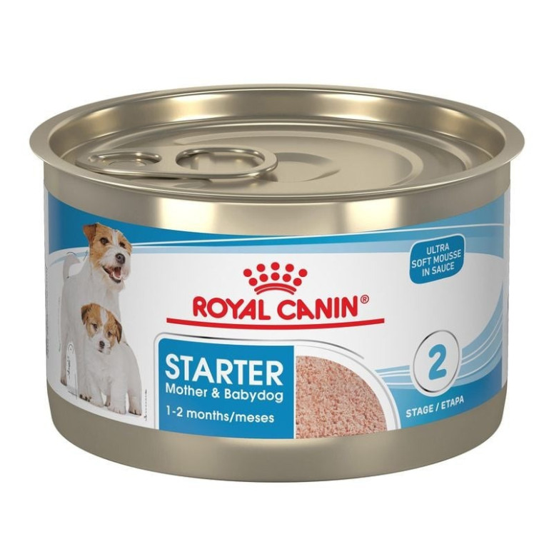 Royal Canin pâtée chiot 195g : texture mousse pour transition douce
