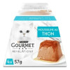 Purina Gourmet : Mousseline Thon Chats - Délice Premium 4x57g