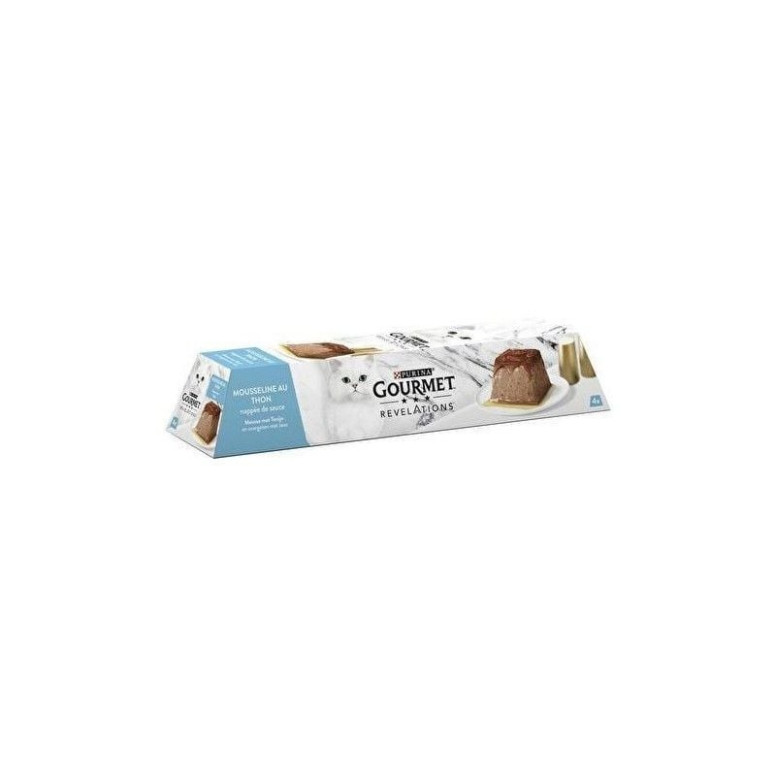 Purina Gourmet : Mousseline Thon Chats - Délice Premium 4x57g