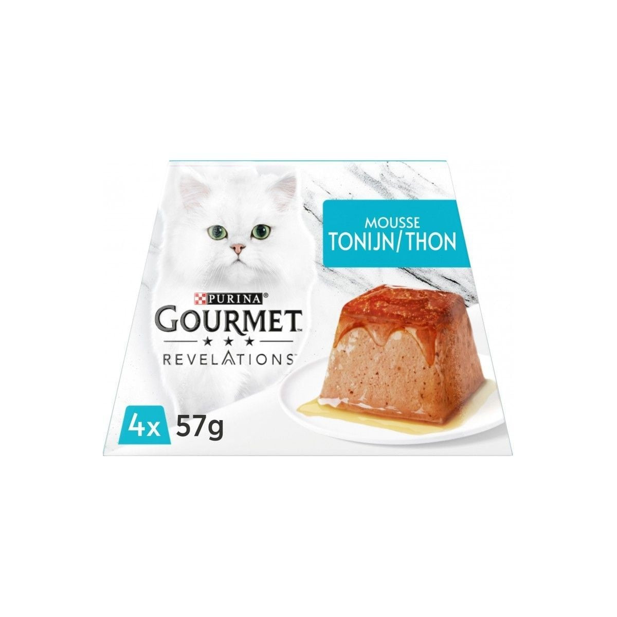 Purina Gourmet : Mousseline Thon Chats - Délice Premium 4x57g